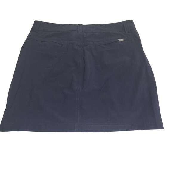 Eddie Bauer Womens Adventurer 2.0 Skort Size 8 Navy Blue pockets 2539 - Picture 2 of 9